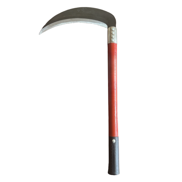 Model-4023 16in Red Handle Sharp Steel Grass Cutting with Willow Nails，9in Blade,Agricultural Welding Harvesting Sickle