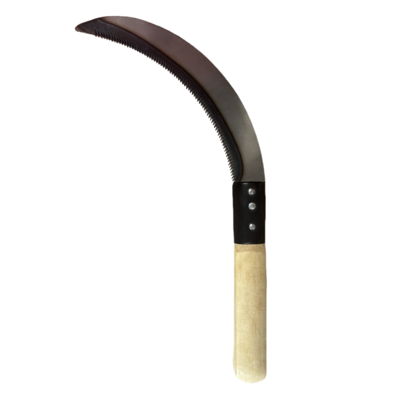 7.5 Inch Broadsword，Sharp Garden Farming Grass Sickles，Steel Outdoor Agricultural Saw Sickle