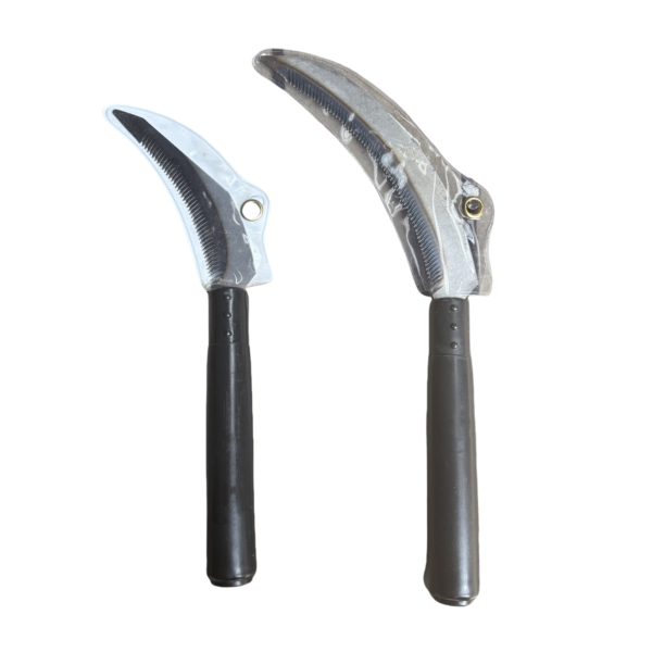 Black Plastic Handle Sharp Steel Grass Cutting，Agricultural Welding Harvesting Sickle